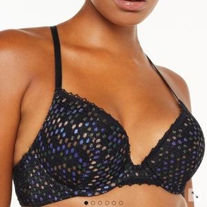 Savage X Fenty Disco Lace Up Push Up Bra 36D